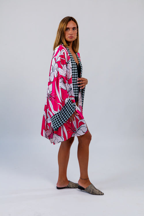 BRING ME FLOWERS oversized kimono jacket